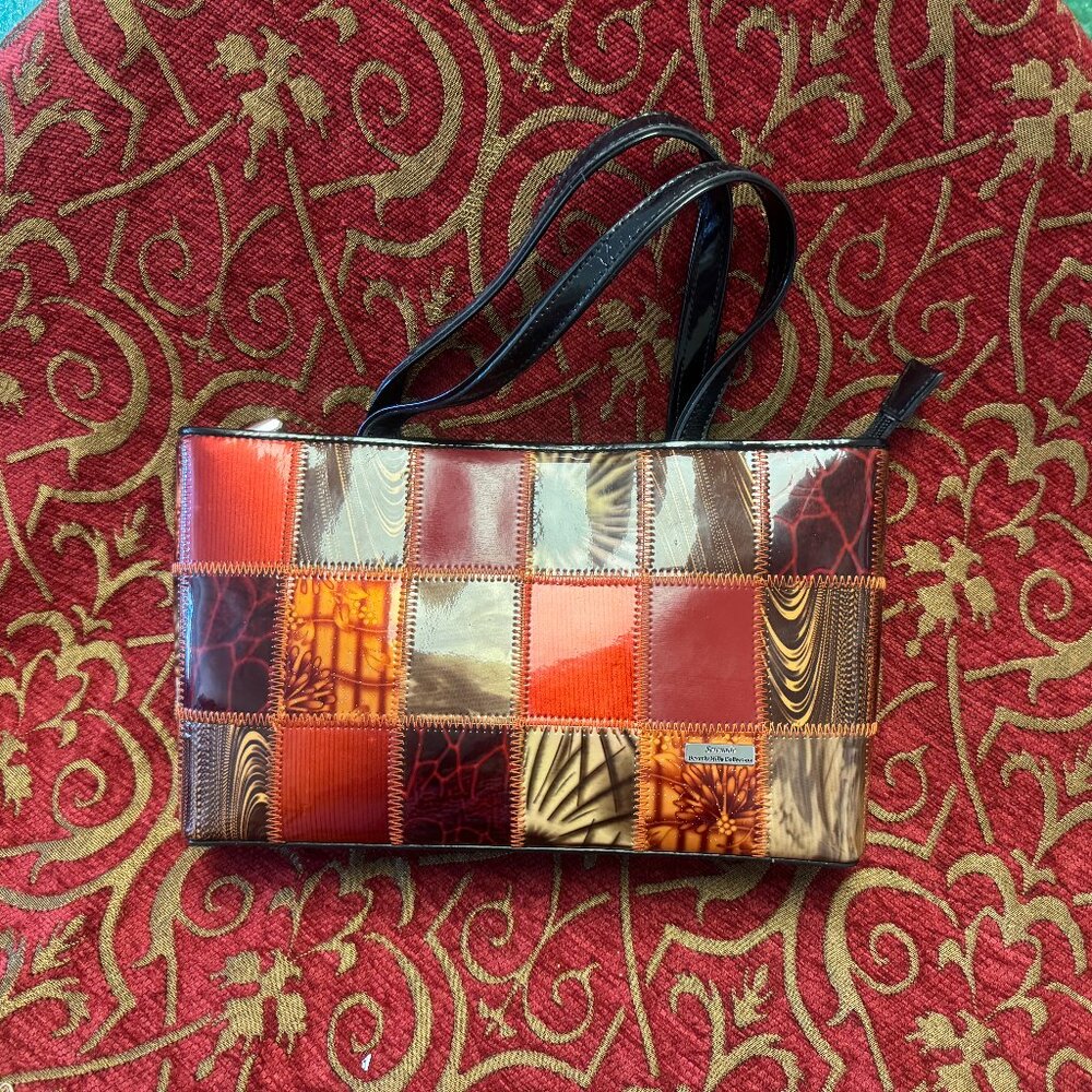 Serende Beverly Hills Collection Leather Patchwork Bag